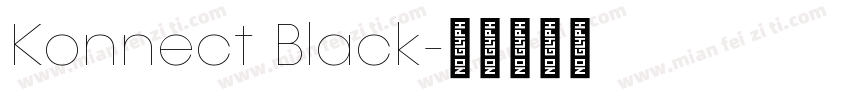 Konnect Black字体转换
